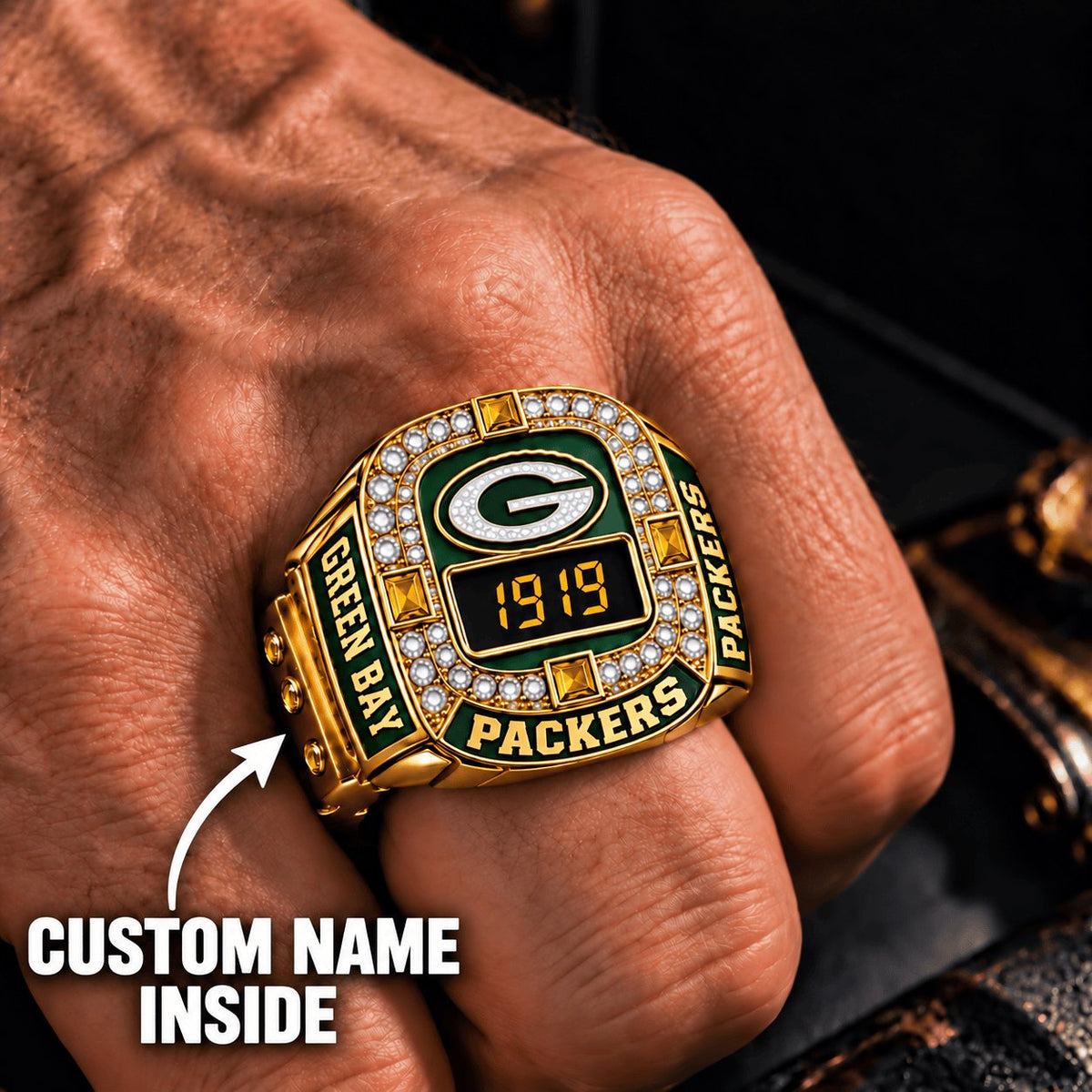 OFFICIAL NFL X PREMIUM GB EXCLUSIVE ROSE GOLD RING Bespoke Name Limited Edition