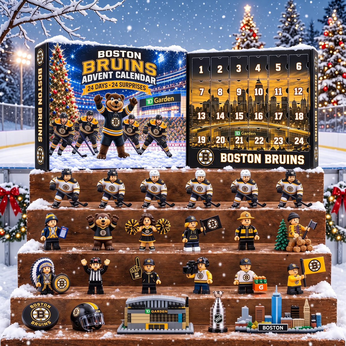 OFFICIAL NHL X PREMIUM BB EXCLUSIVE 3D AMAZING JOURNEY 24DAYS ADVENT CALENDER FOR FAN EDITION