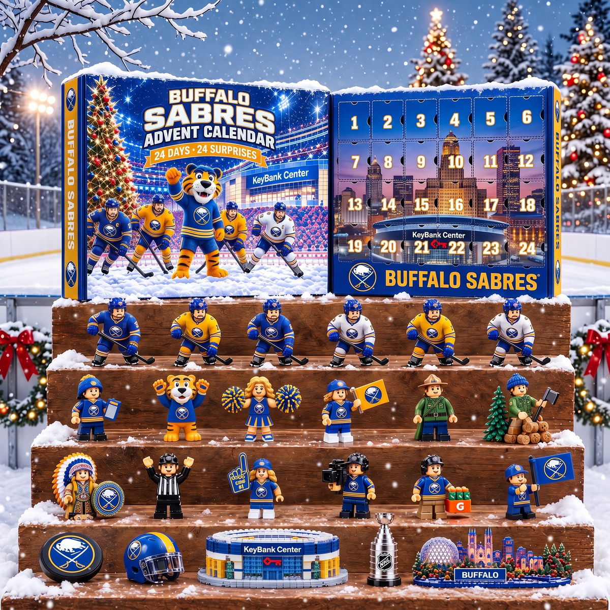 OFFICIAL NHL X PREMIUM BS EXCLUSIVE 3D AMAZING JOURNEY 24DAYS ADVENT CALENDER FOR FAN EDITION