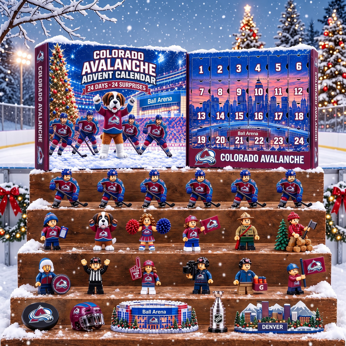 OFFICIAL NHL X PREMIUM CA EXCLUSIVE 3D AMAZING JOURNEY 24DAYS ADVENT CALENDER FOR FAN EDITION