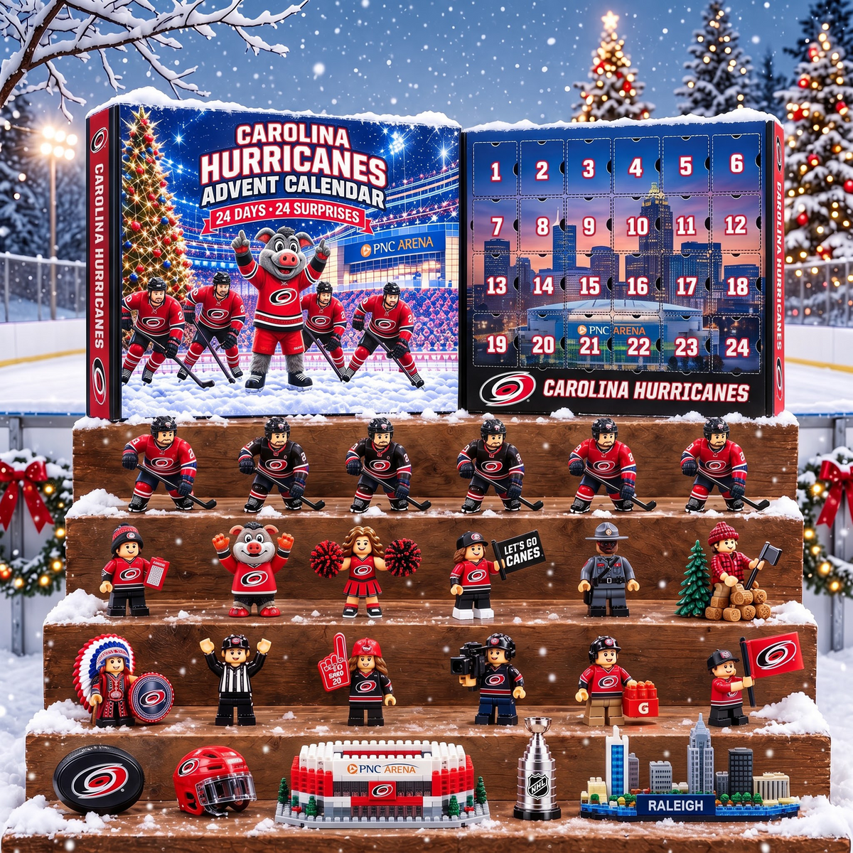 OFFICIAL NHL X PREMIUM CH EXCLUSIVE 3D AMAZING JOURNEY 24DAYS ADVENT CALENDER FOR FAN EDITION