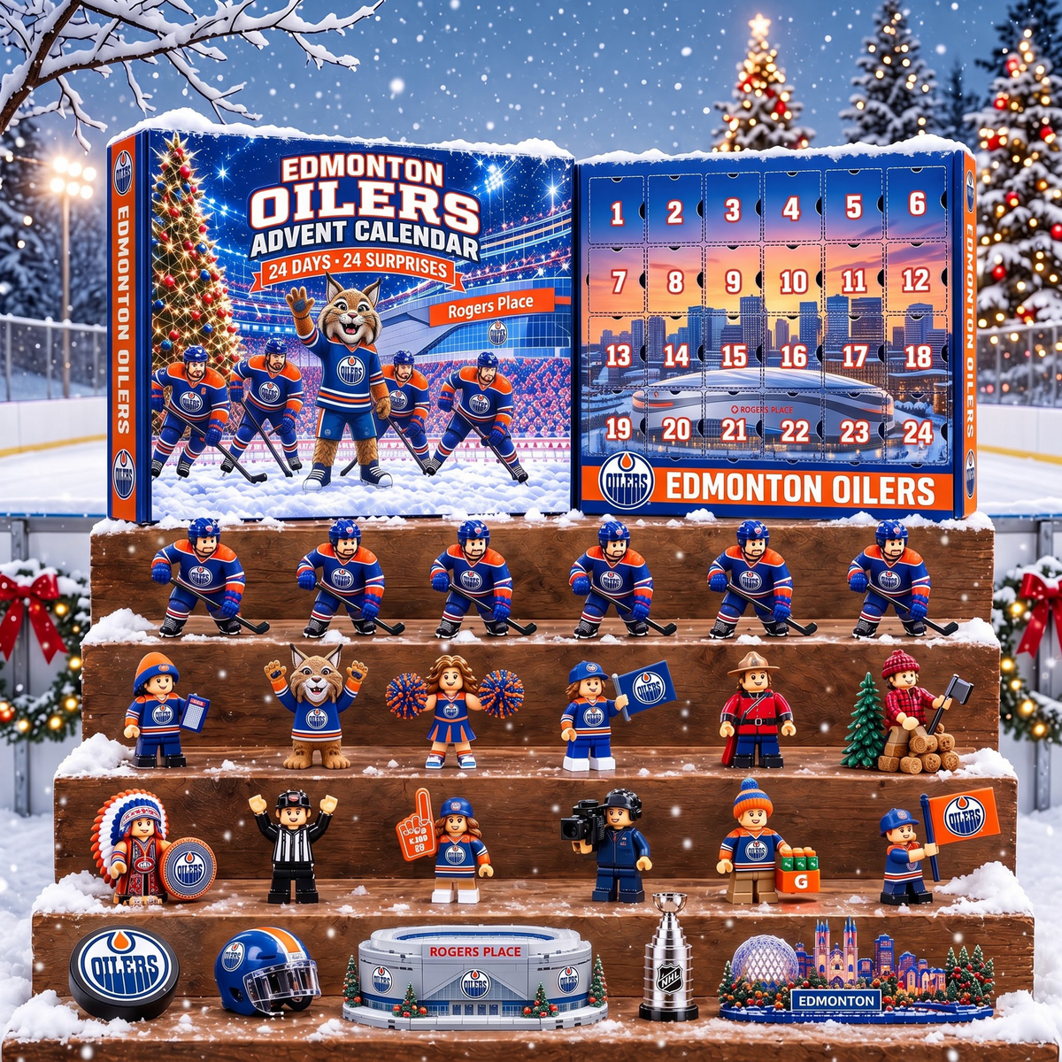 OFFICIAL NHL X PREMIUM EO EXCLUSIVE 3D AMAZING JOURNEY 24DAYS ADVENT CALENDER FOR FAN EDITION