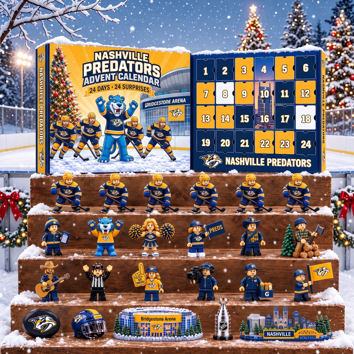 OFFICIAL NHL X PREMIUM NP EXCLUSIVE 3D AMAZING JOURNEY 24DAYS ADVENT CALENDER FOR FAN EDITION
