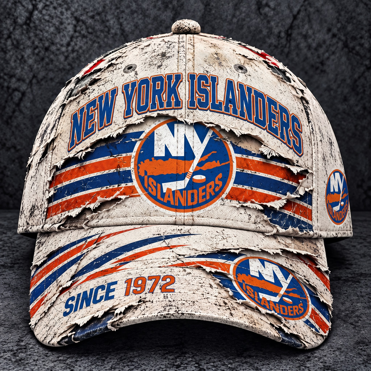 OFFICIAL NHL X PREMIUM NYI BESPOKE TYE-DIE CLASSIC CAP V3 EDITION