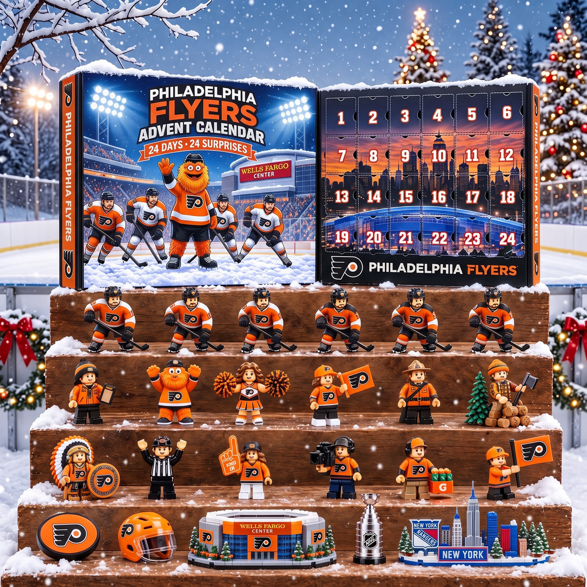 OFFICIAL NHL X PREMIUM PF EXCLUSIVE 3D AMAZING JOURNEY 24DAYS ADVENT CALENDER FOR FAN EDITION