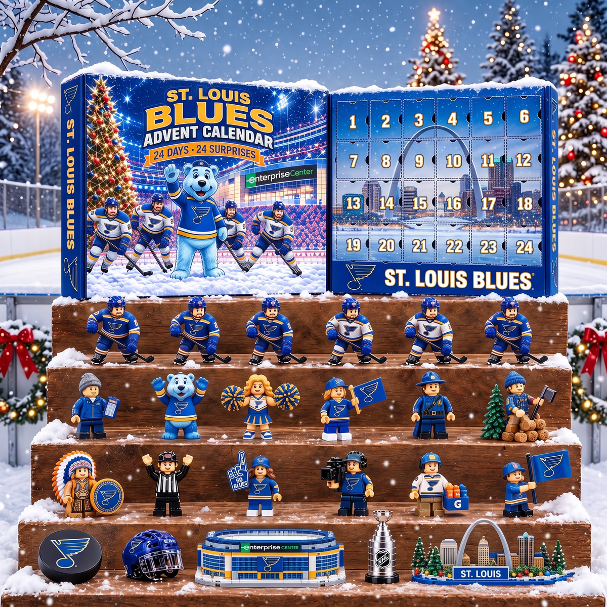 OFFICIAL NHL X PREMIUM SLB EXCLUSIVE 3D AMAZING JOURNEY 24DAYS ADVENT CALENDER FOR FAN EDITION