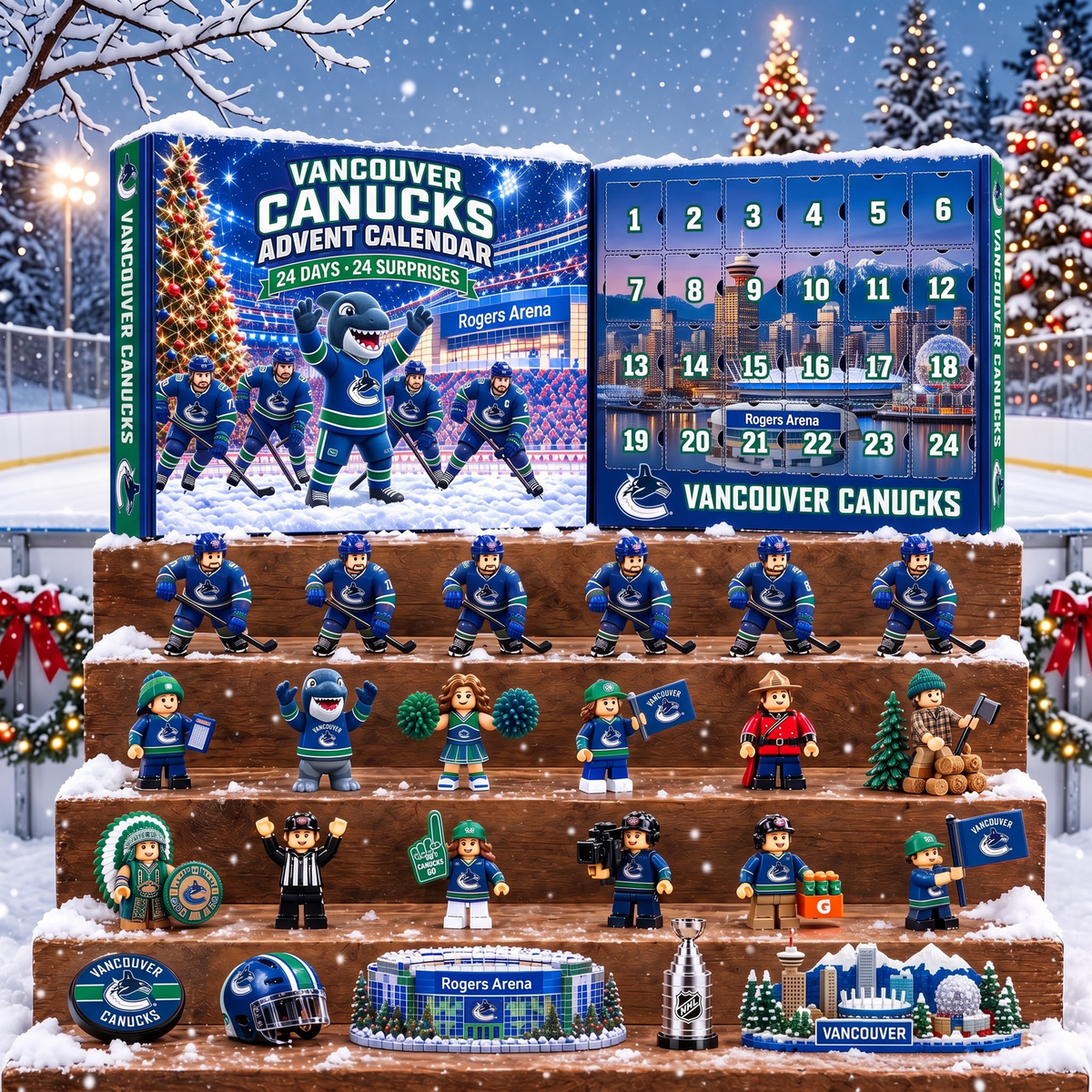 OFFICIAL NHL X PREMIUM VC EXCLUSIVE 3D AMAZING JOURNEY 24DAYS ADVENT CALENDER FOR FAN EDITION