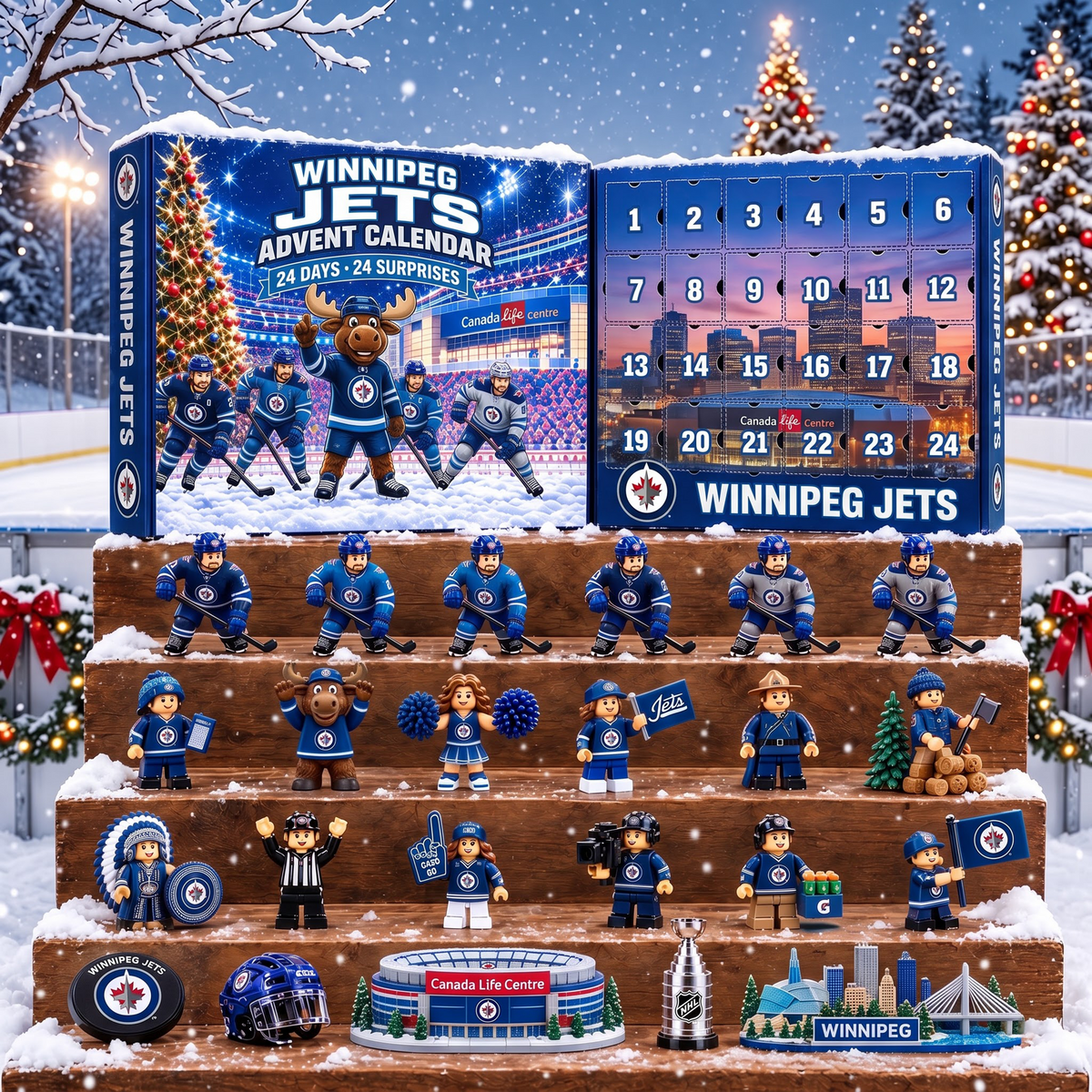 OFFICIAL NHL X PREMIUM WJ EXCLUSIVE 3D AMAZING JOURNEY 24DAYS ADVENT CALENDER FOR FAN EDITION