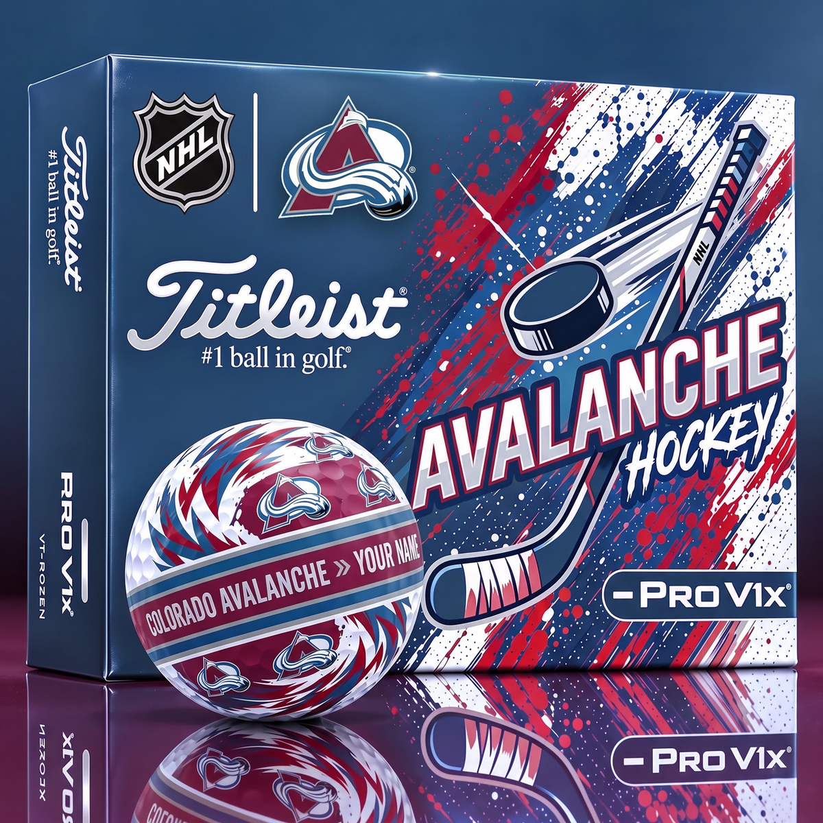 OFFICIAL TILIEST X SIGNATURE NHL CA CUSTOME NAME 3D TIE-DYE V5 GOLF BALL SET EDITION