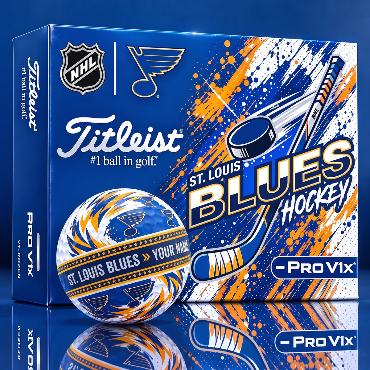 OFFICIAL TILIEST X SIGNATURE NHL SLB CUSTOME NAME 3D TIE-DYE V5 GOLF BALL SET EDITION