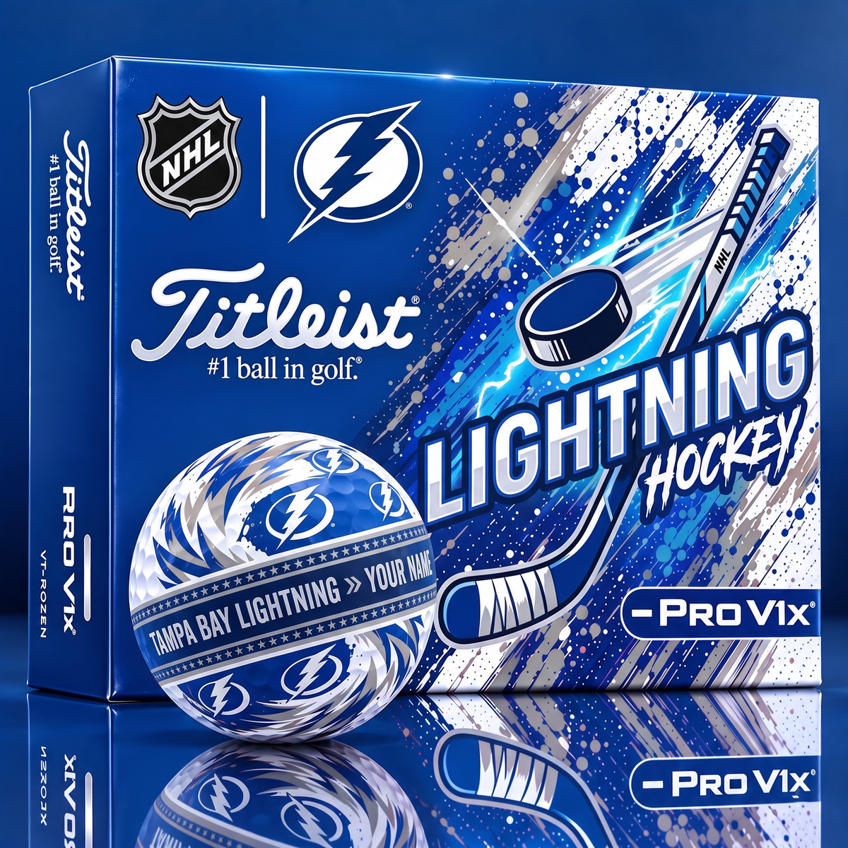 OFFICIAL TILIEST X SIGNATURE NHL TBB CUSTOME NAME 3D TIE-DYE V5 GOLF BALL SET EDITION