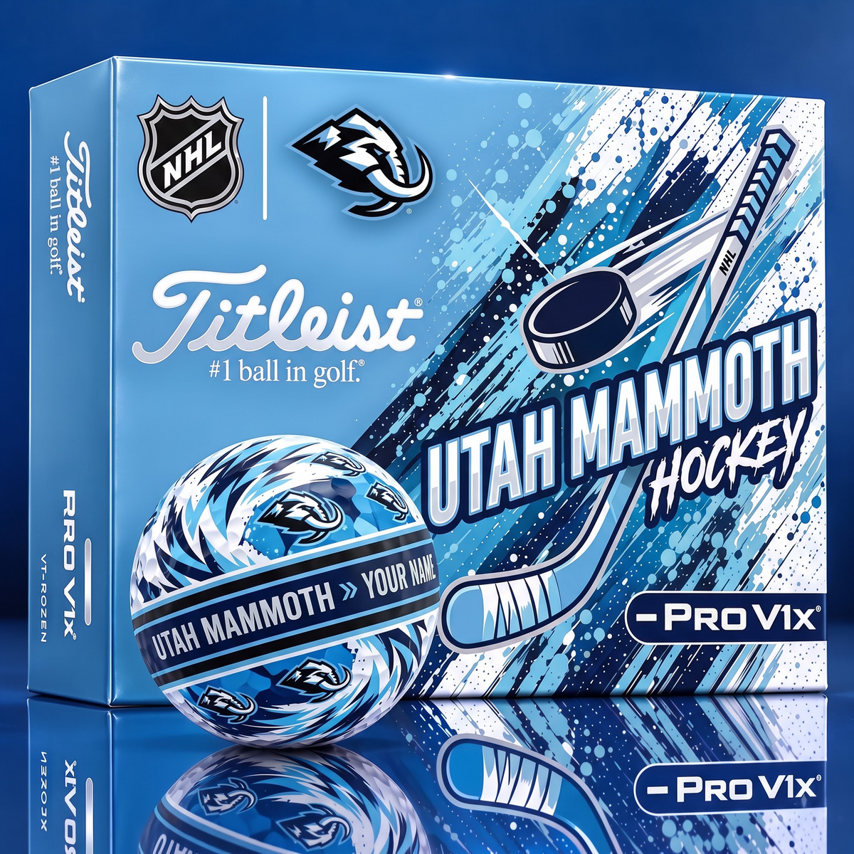 OFFICIAL TILIEST X SIGNATURE NHL UM CUSTOME NAME 3D TIE-DYE V5 GOLF BALL SET EDITION