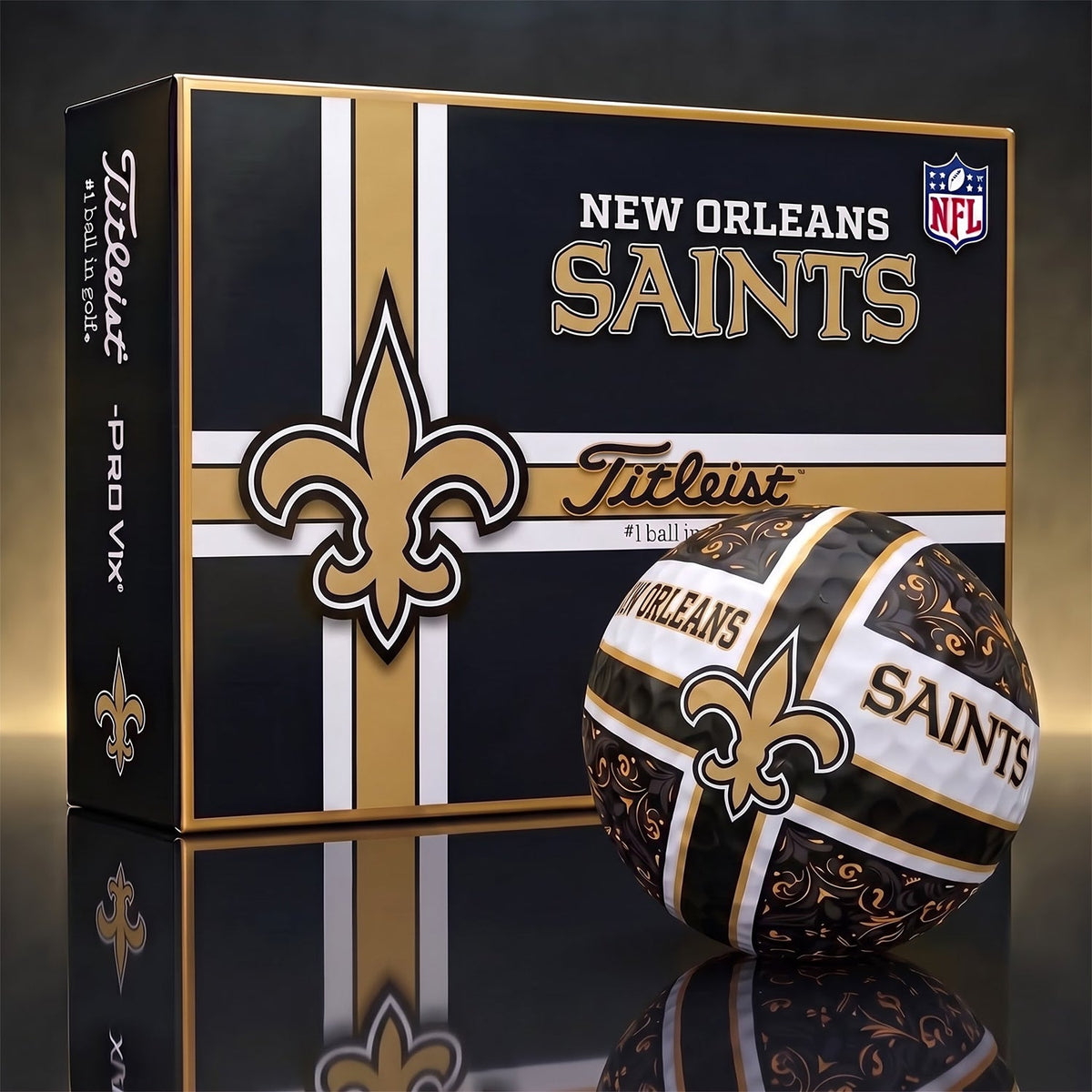 OFFICIAL TITLIEST X PREMIUM NFL NEW 3D GOLF BALL IN THE SHAPE OF A CROSS FOR FAN EDITION V2