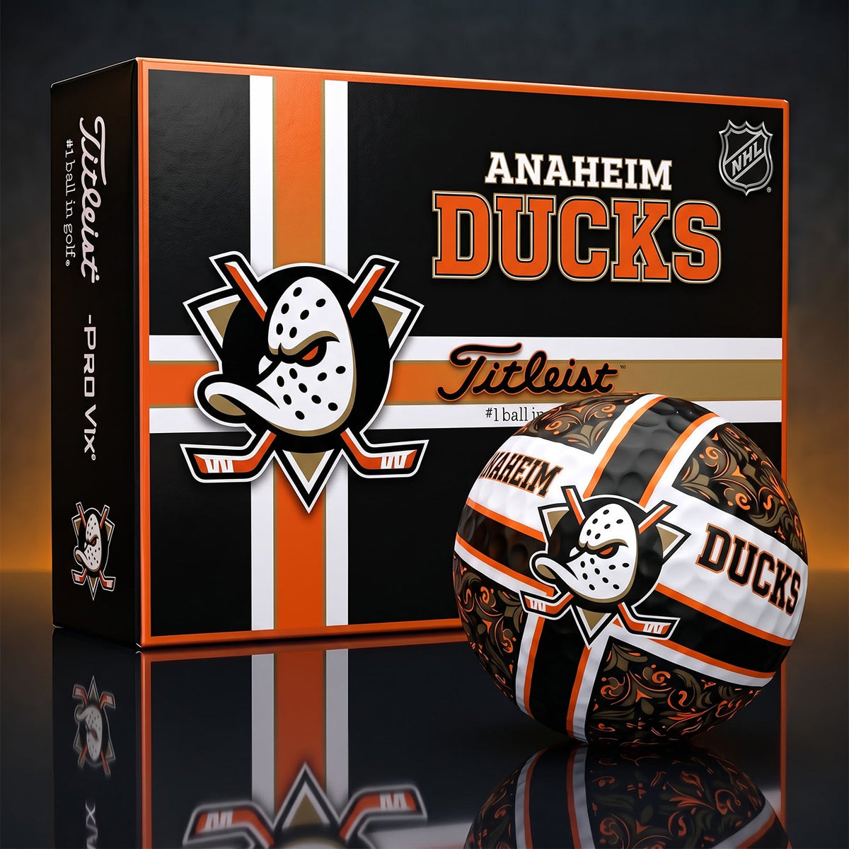 OFFICIAL TITLIEST X PREMIUM NHL AD 3D GOLF BALL IN THE SHAPE OF A CROSS FOR FAN EDITION V2