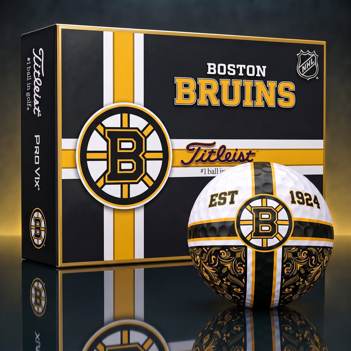 OFFICIAL TITLIEST X PREMIUM NHL BB 3D GOLF BALL IN THE SHAPE OF A CROSS FOR FAN EDITION