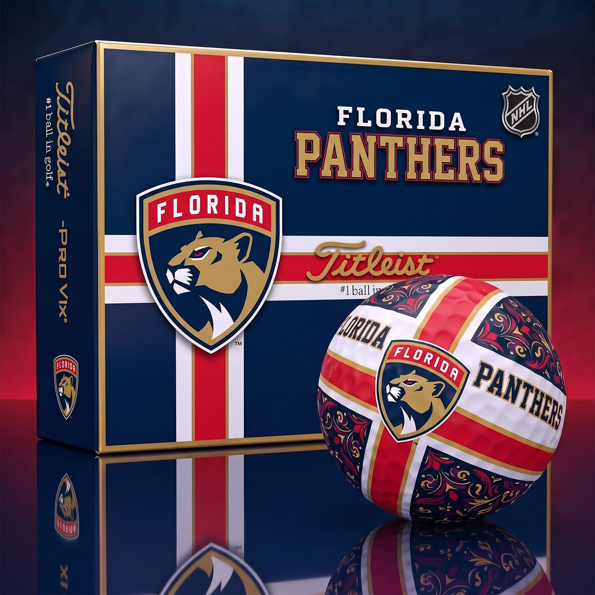 OFFICIAL TITLIEST X PREMIUM NHL FP 3D GOLF BALL IN THE SHAPE OF A CROSS FOR FAN EDITION V2