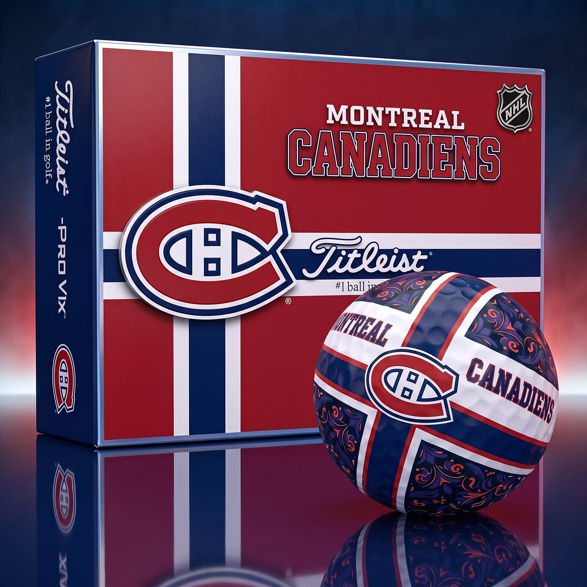 OFFICIAL TITLIEST X PREMIUM NHL MC 3D GOLF BALL IN THE SHAPE OF A CROSS FOR FAN EDITION V2