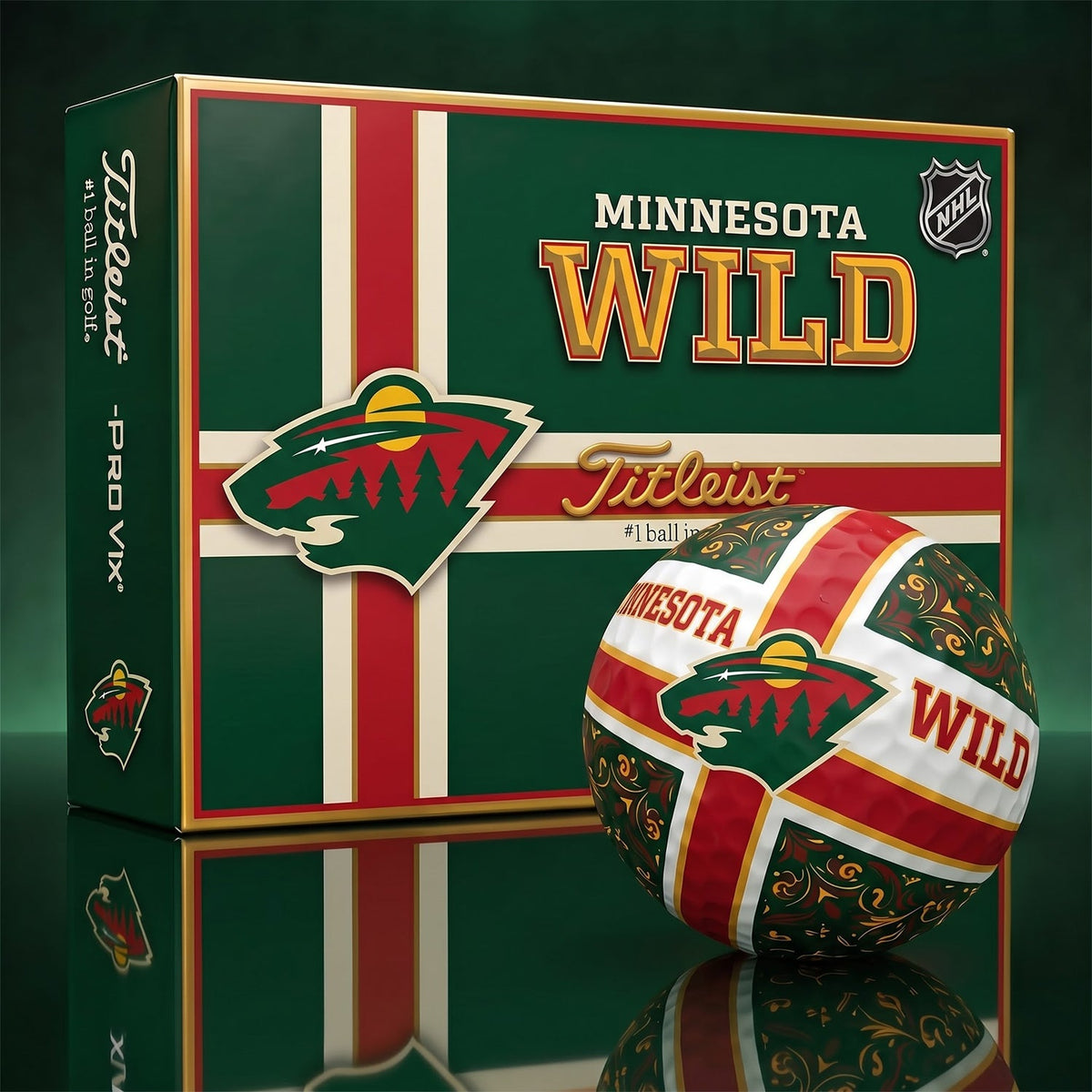 OFFICIAL TITLIEST X PREMIUM NHL MW 3D GOLF BALL IN THE SHAPE OF A CROSS FOR FAN EDITION V2