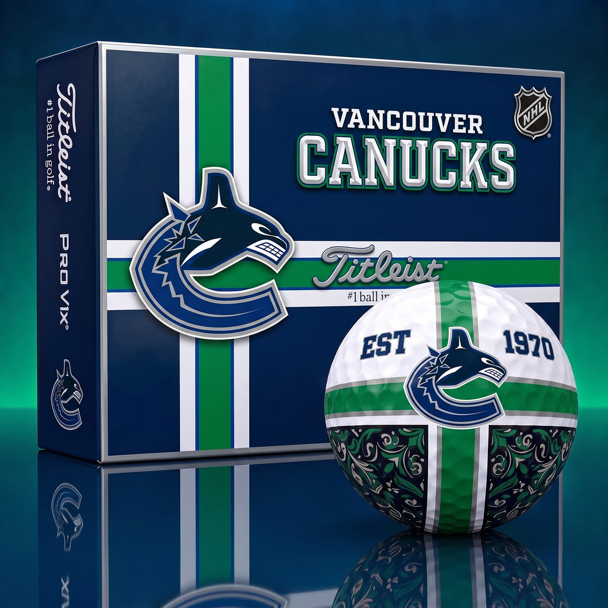 OFFICIAL TITLIEST X PREMIUM NHL VC 3D GOLF BALL IN THE SHAPE OF A CROSS FOR FAN EDITION