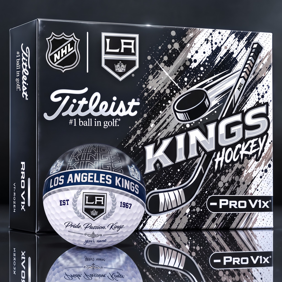 OFFICIAL TITLIEST X SIGNATURE NHL LAK CUSTOME NAME 3D NEON GALAXY V3 PLUS EDITION