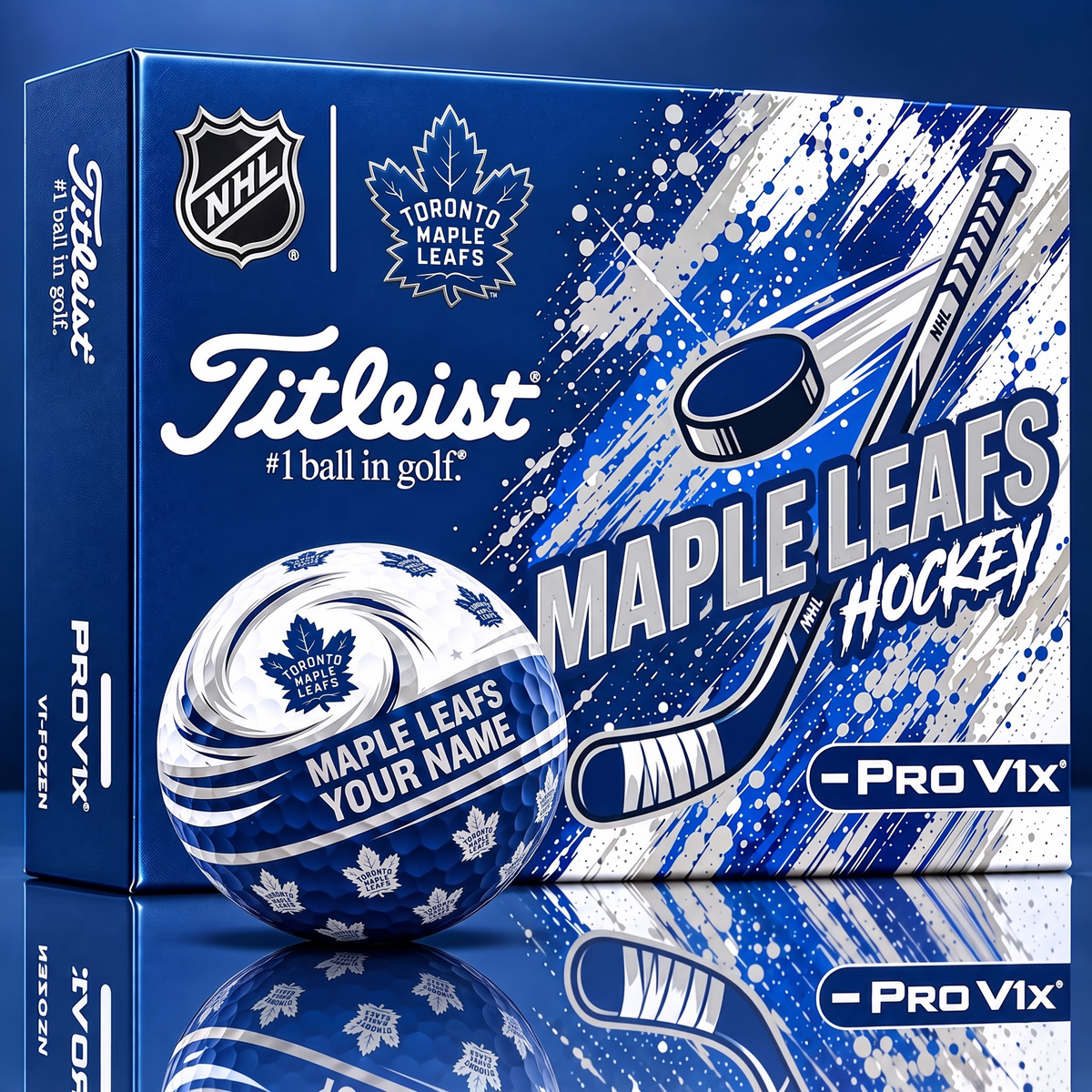 OFFICIAL TITLIEST X SIGNATURE NHL TML BESPOKE 3D TIE-DYE V3 GOLF BALL SET EDITION
