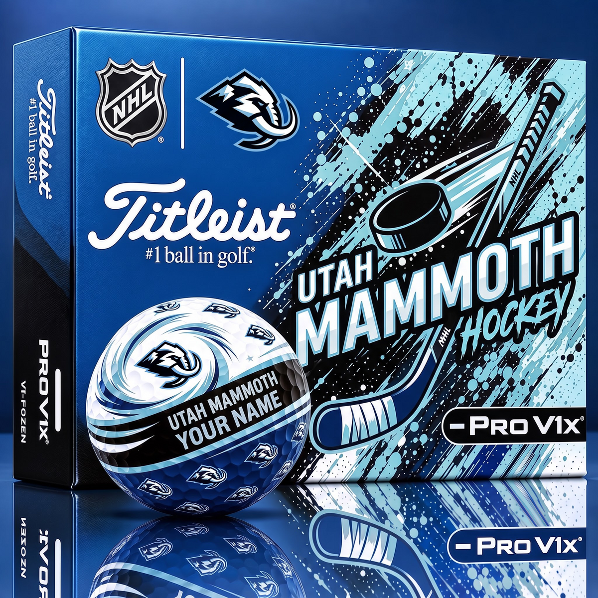 OFFICIAL TITLIEST X SIGNATURE NHL UM BESPOKE 3D TIE-DYE V3 GOLF BALL SET EDITION