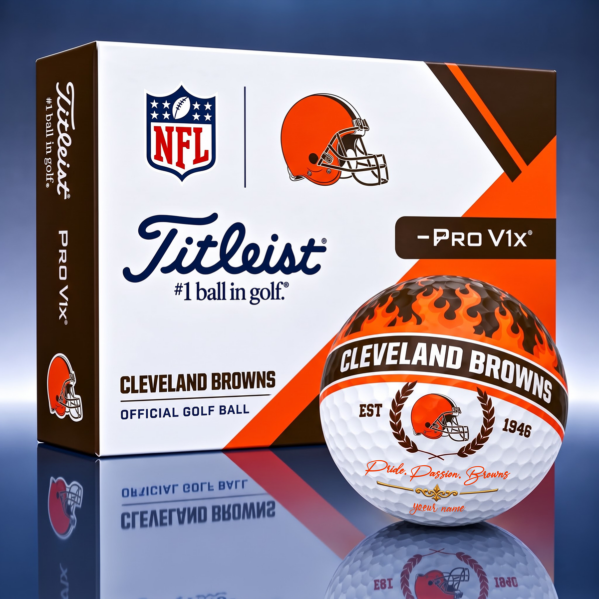 OFFICIAL TITLIEST x PREMIUM CLE EXCLUSIVE BESPOKE NAME FLAME GOLF BALL SET LIMITED EDTION