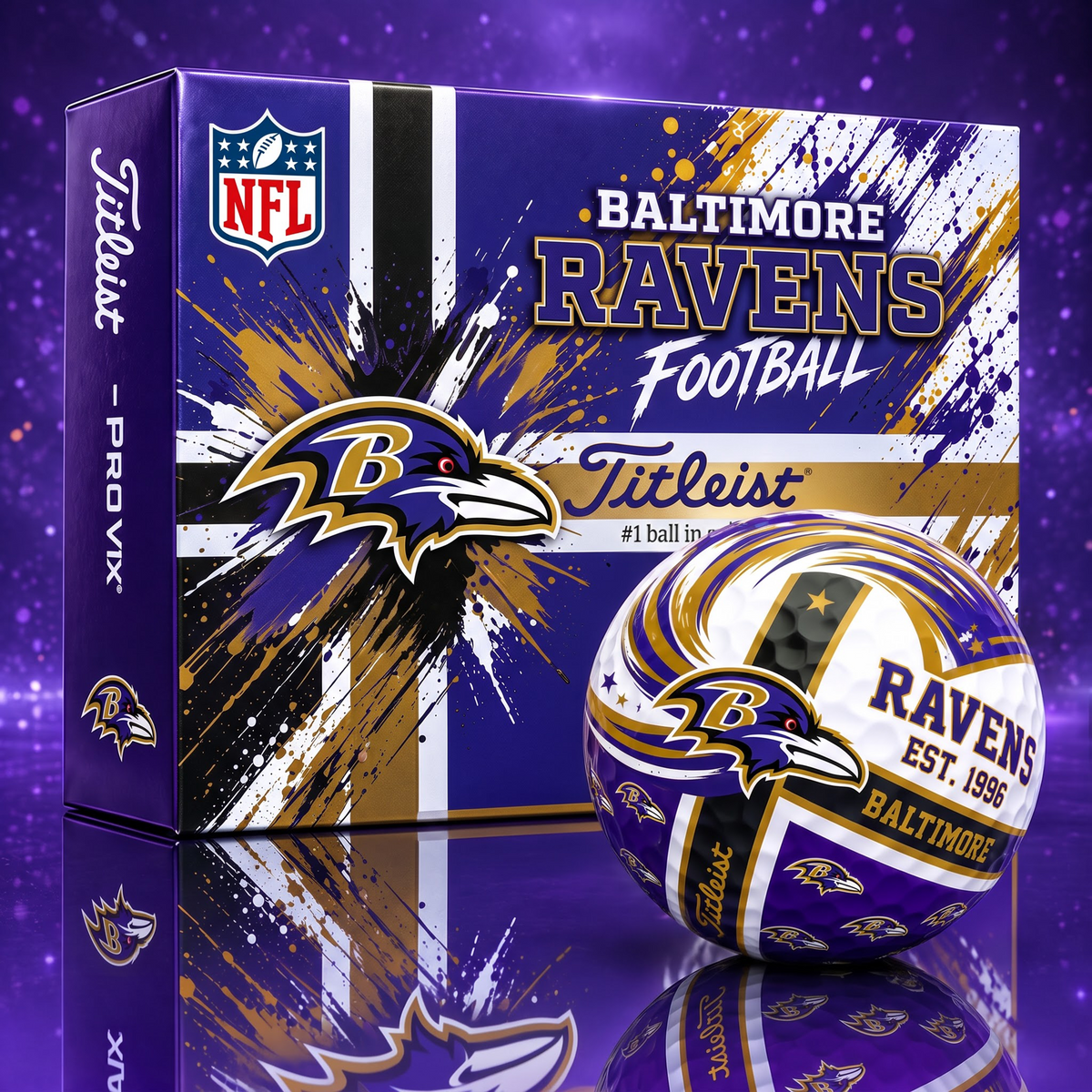 Official NFL x BR Titleist Bespoke 3D Jesus Faith Golf Ball Collector Set EDITION