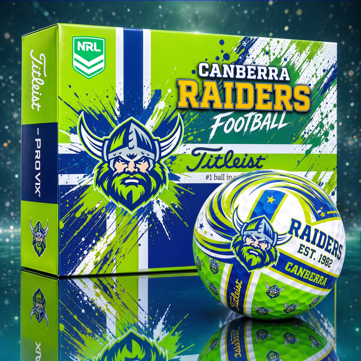 Official NRL x CR Titleist Bespoke 3D Jesus Faith Golf Ball Collector Set EDITION