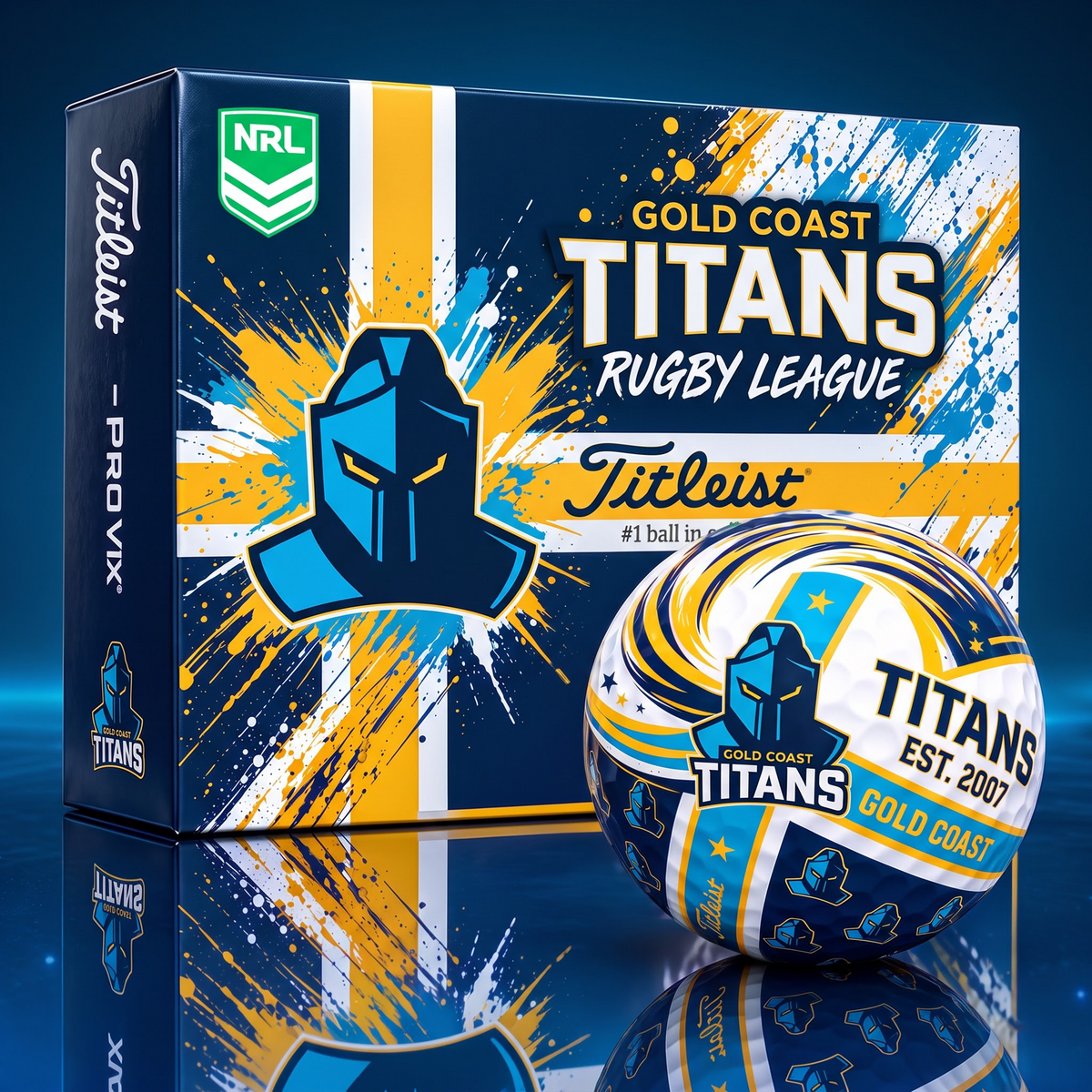 Official NRL x GCT Titleist Bespoke 3D Jesus Faith Golf Ball Collector Set EDITION