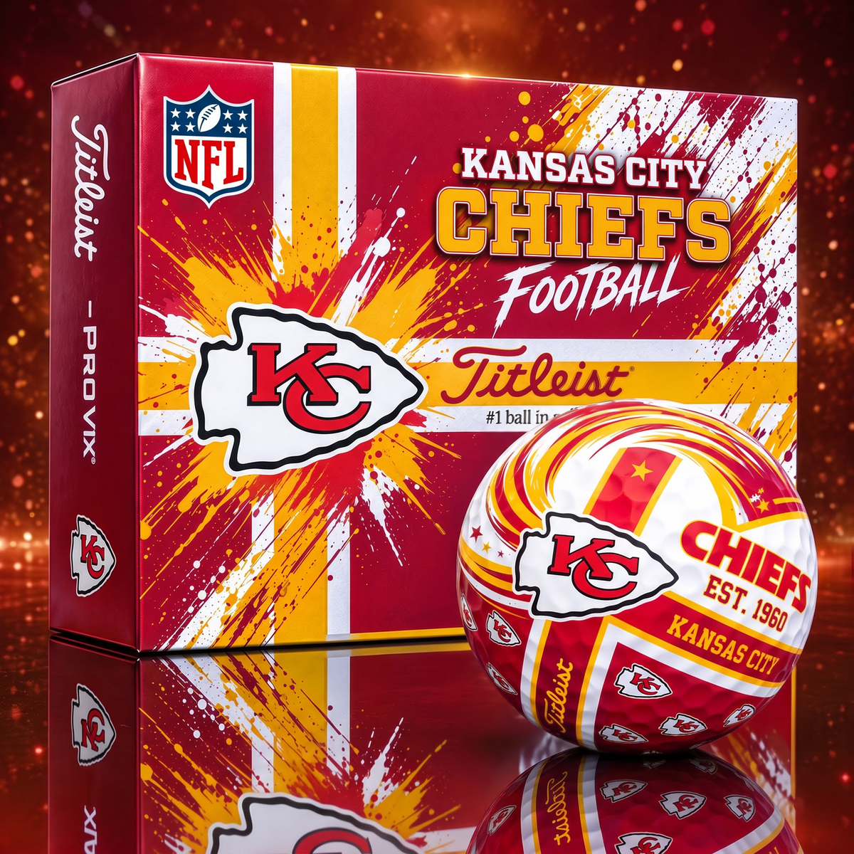 Official NFL x KCC Titleist Bespoke 3D Jesus Faith Golf Ball Collector Set EDITION