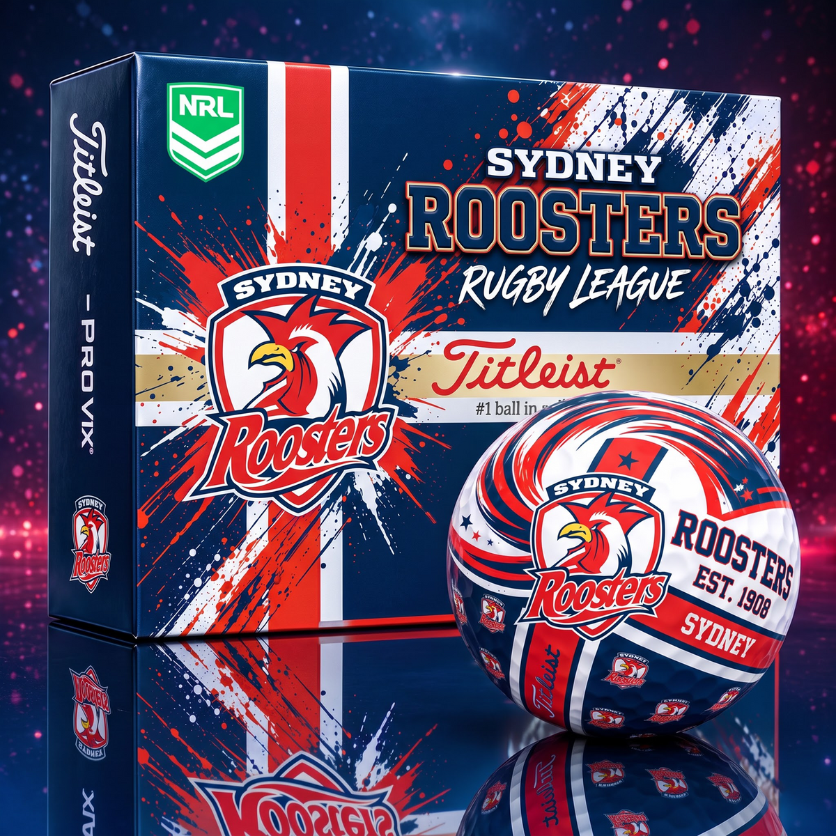Official NRL x SR Titleist Bespoke 3D Jesus Faith Golf Ball Collector Set EDITION