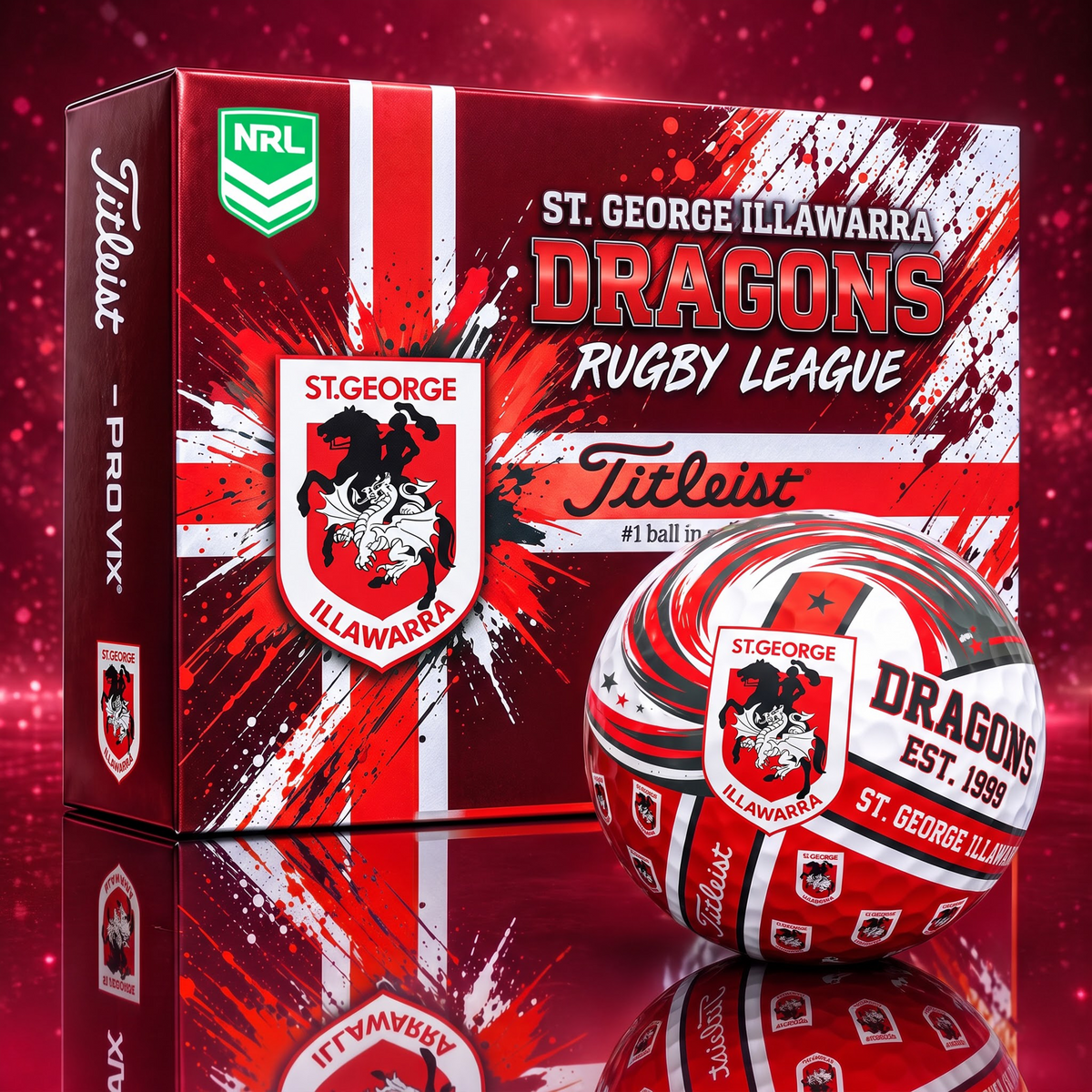 Official NRL x SRID Titleist Bespoke 3D Jesus Faith Golf Ball Collector Set EDITION
