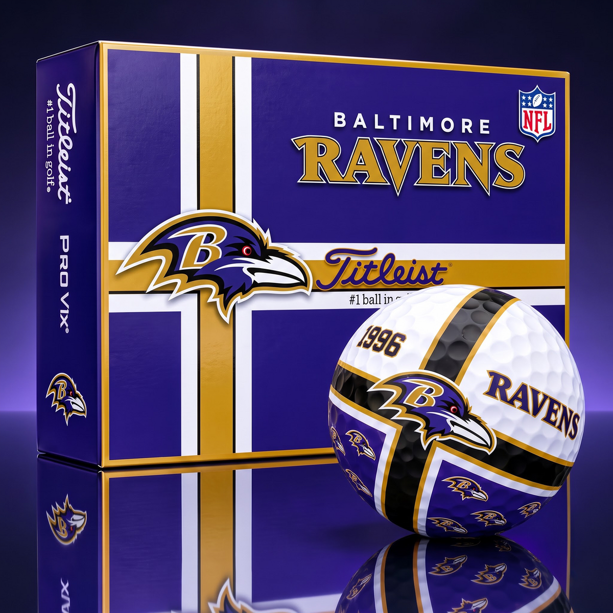 Official NFL x Titleist BR Bespoke 3D Cross V3 Golf Balls for Faithful Fans EDITION