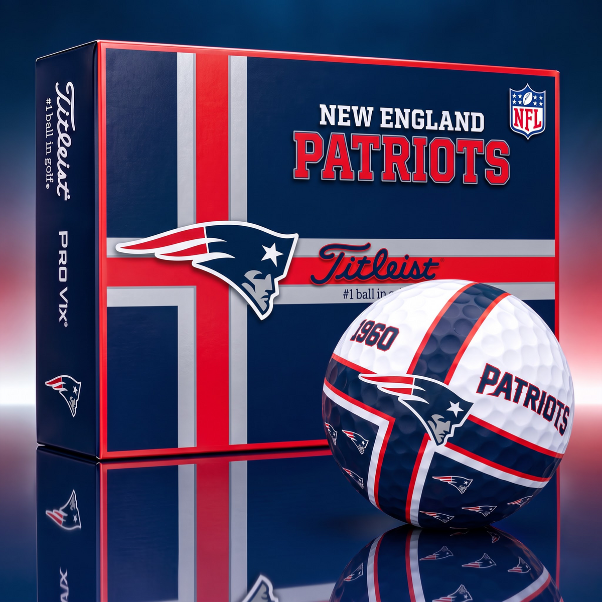 Official NFL x Titleist NEP Bespoke 3D Cross V3 Golf Balls for Faithful Fans EDITION
