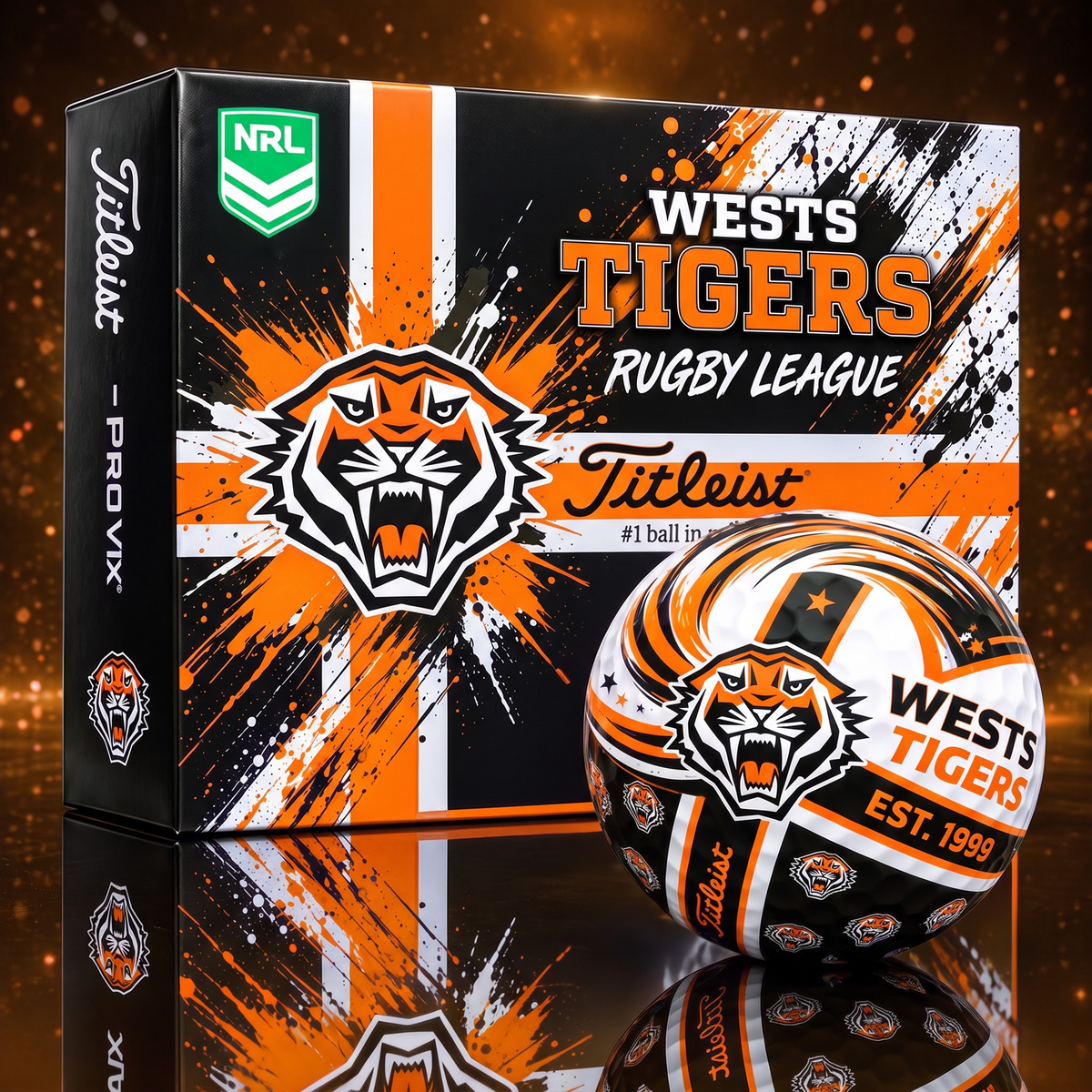 Official NRL x WT Titleist Bespoke 3D Jesus Faith Golf Ball Collector Set EDITION