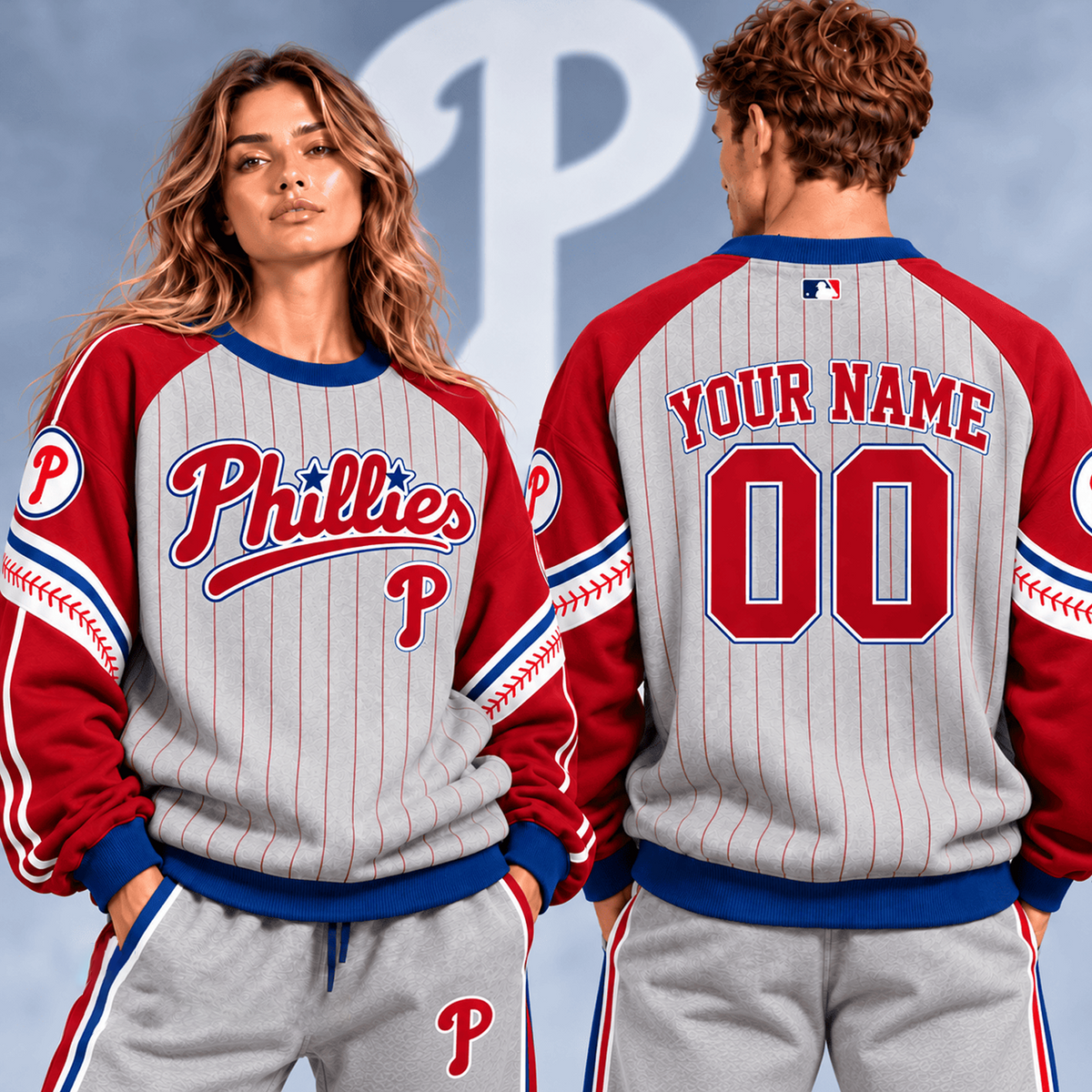 PHI x MLB Personalized Name Sweatshirt