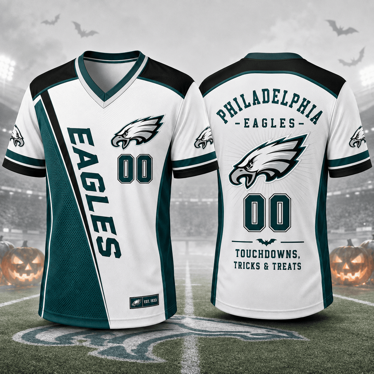 PHI x NFL Premium Halloween Game Night NFL V-Neck