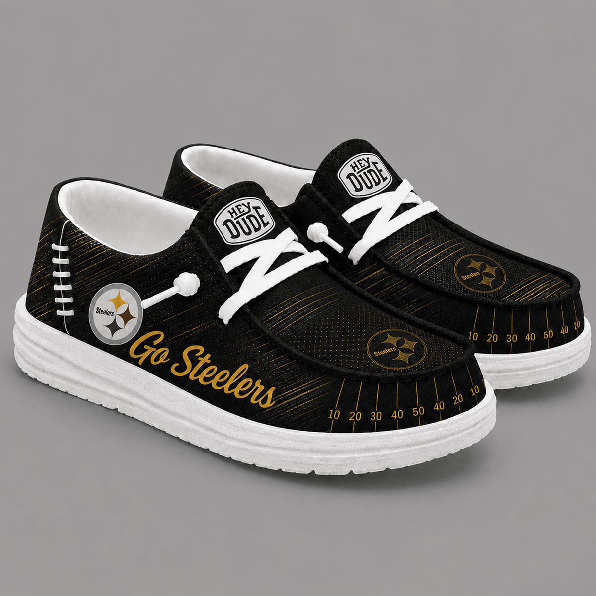 PIT Premium NFL Football Field Fan Loafer Shoes