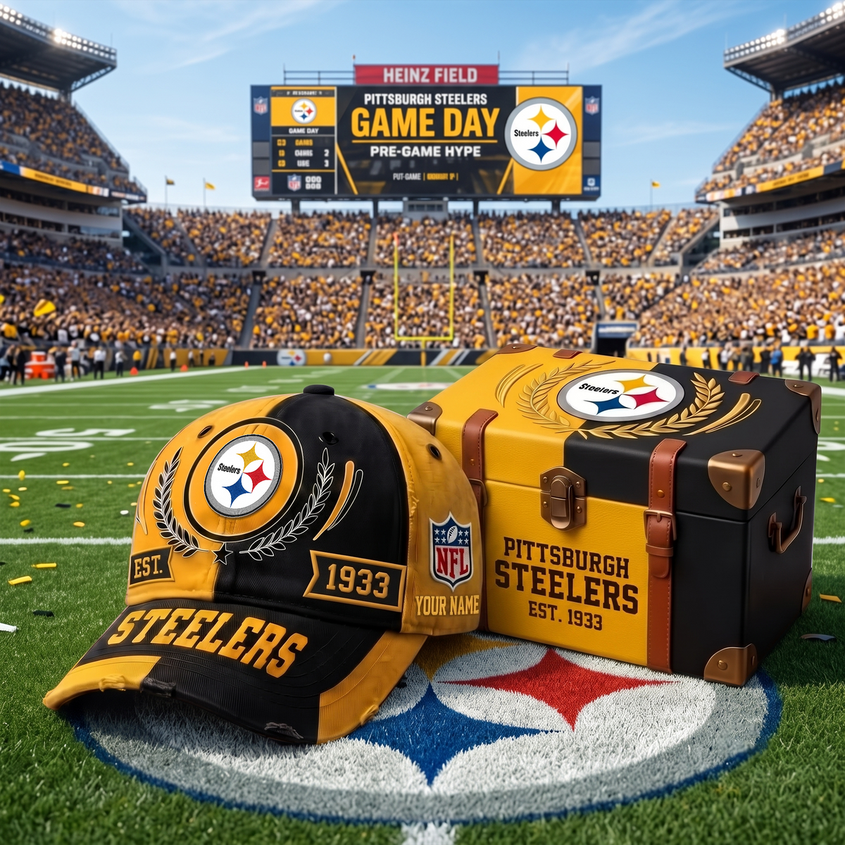 PIT X Premium NFL Fan Cap & Collector Box Set – Custom Name Edition
