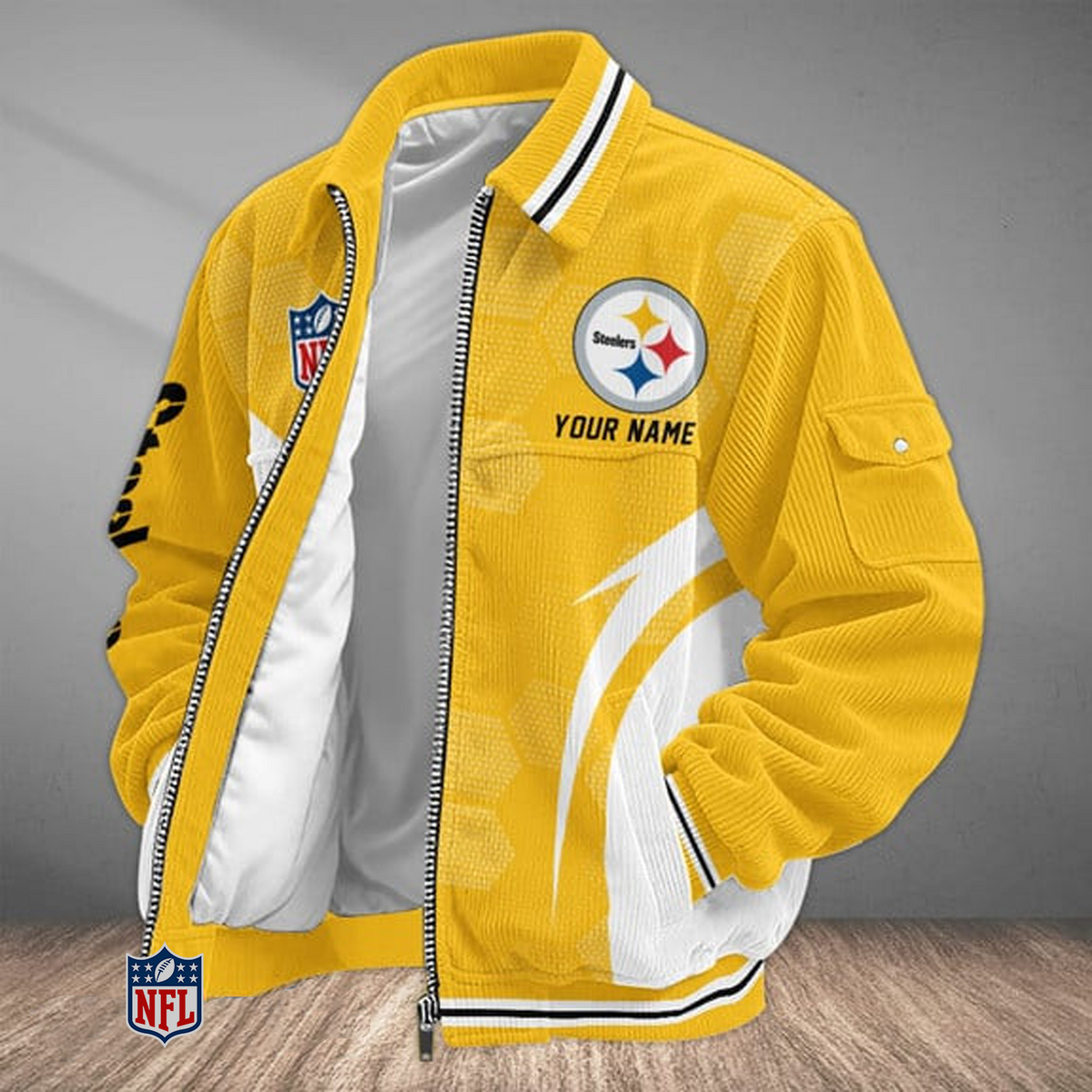 PIT x NFL Classic Varsity Corduroy Jacket