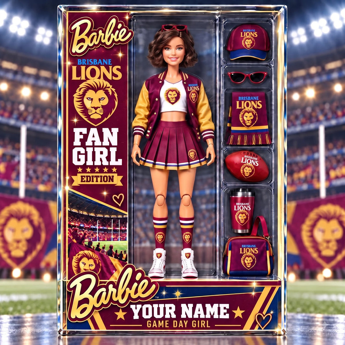 PREMIUM AFL X BL EXCLUSIVE Barbie Personalized V3 Acrylic Block Plaque Gifts For Fan - Limited Edition