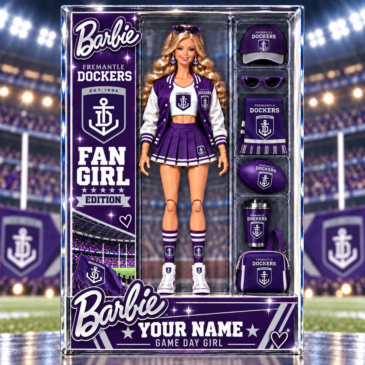 PREMIUM AFL X FRE EXCLUSIVE Barbie Personalized V3 Acrylic Block Plaque Gifts For Fan - Limited Edition