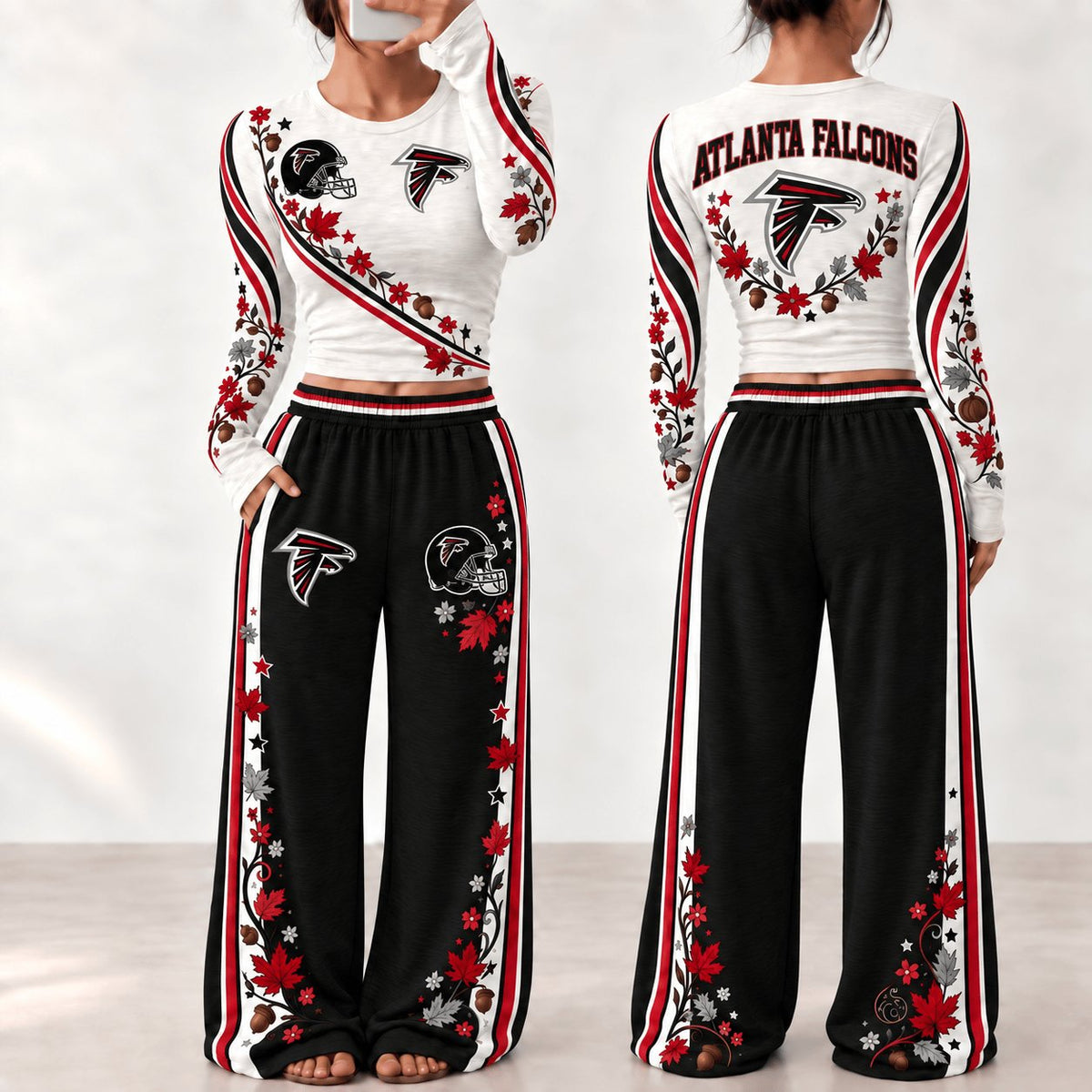 PREMIUM NFL X ATL EXCLUSIVE Woman Fall Season Lounge Set Limited Edition
