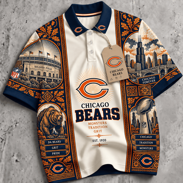 PREMIUM NFL X CB EXCLUSIVE RETRO VINTAGE POLO SHIRT LIMITED EDITION