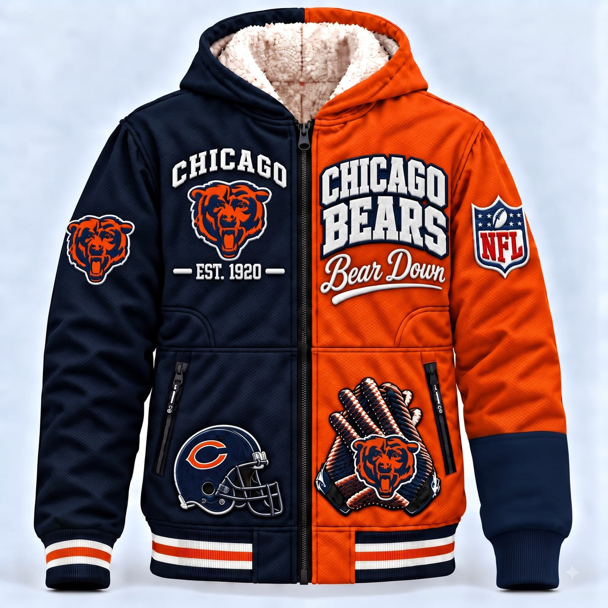 PREMIUM NFL X CHI AURA LUXE FLEECE JACKET LIMITED EDITION