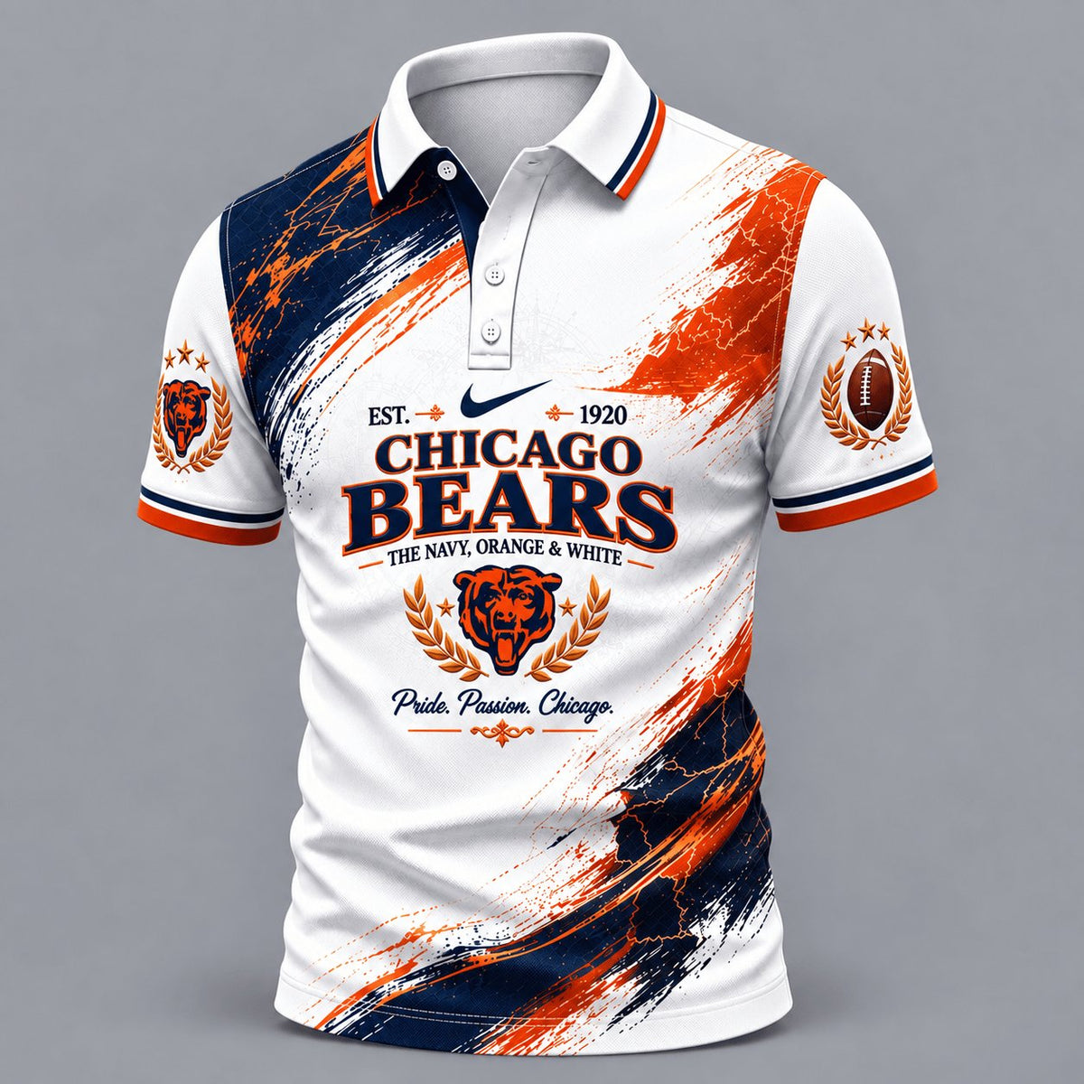 PREMIUM NFL X CHI EXCLUSIVE Classic Fan Polo Limited Edition
