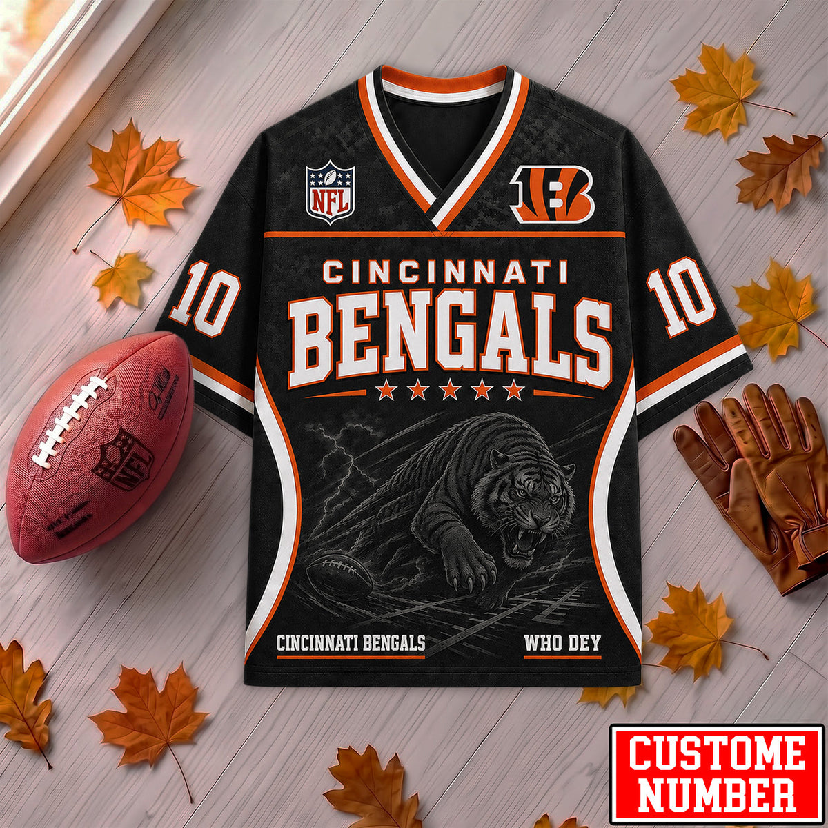 PREMIUM NFL X CIN EXCLUSIVE PERONALIZED Gridiron Legacy V-Neck SHIRT LIMITED EDITION