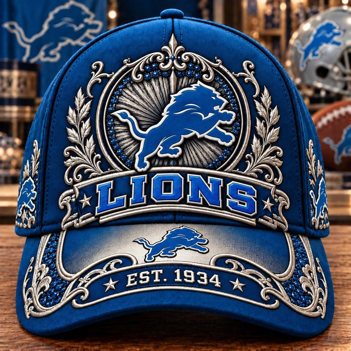 PREMIUM NFL X DET 3D ROYAL CLASSIC CAP LIMITED EDITION
