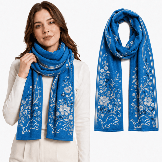 PREMIUM NFL X DL EXCLUSIVE Floral Scarf Big Gift For Women Limited Edition